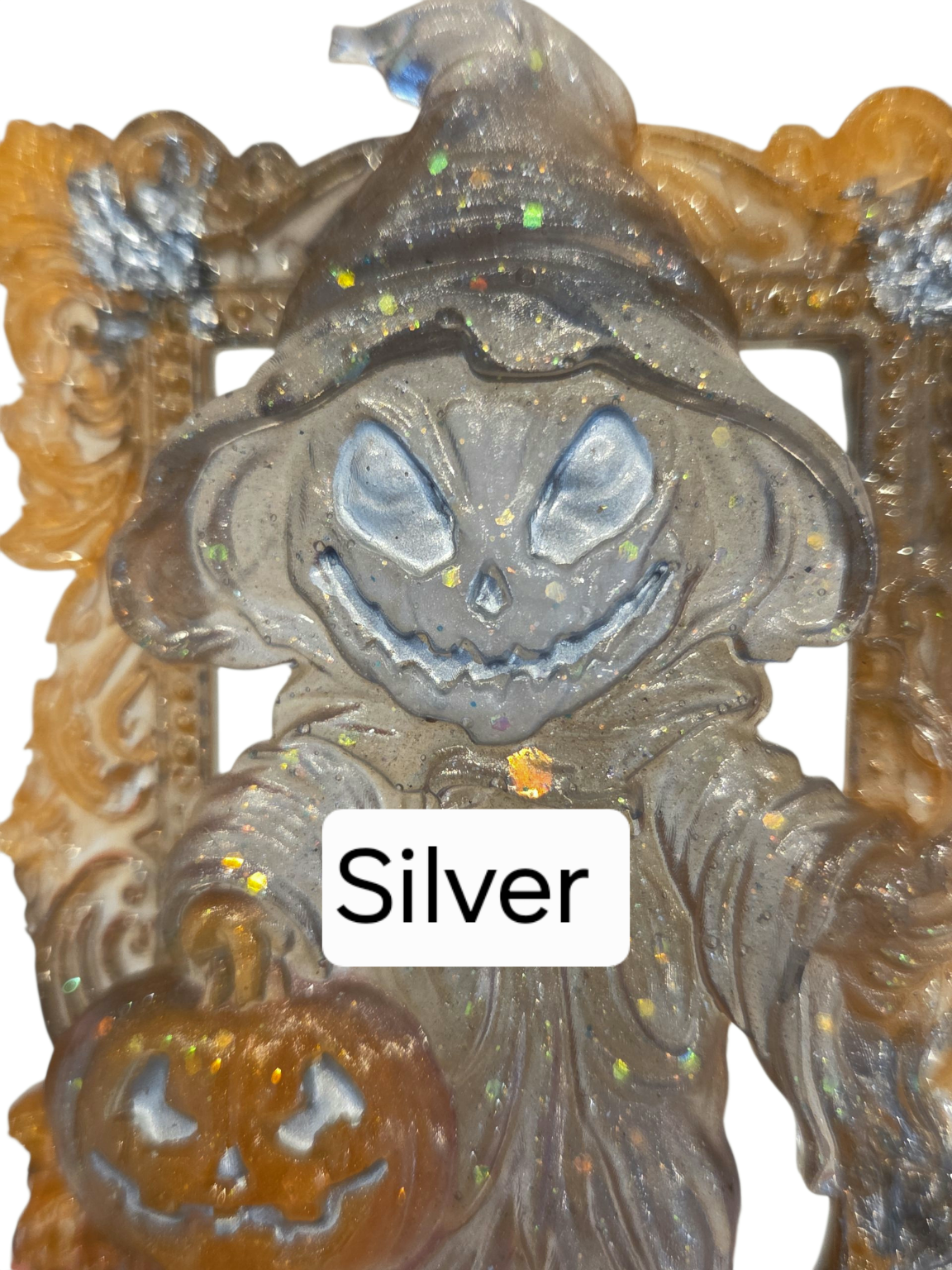 Framed robed Jack-O'-Lantern (night lights)