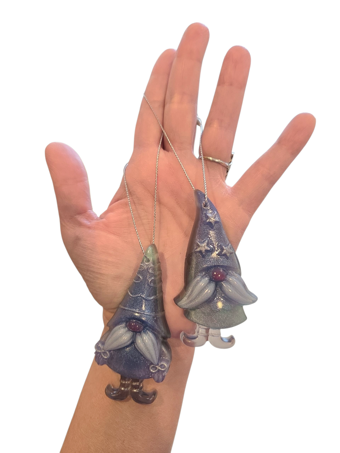 Gnome ornaments (Northern Lights)