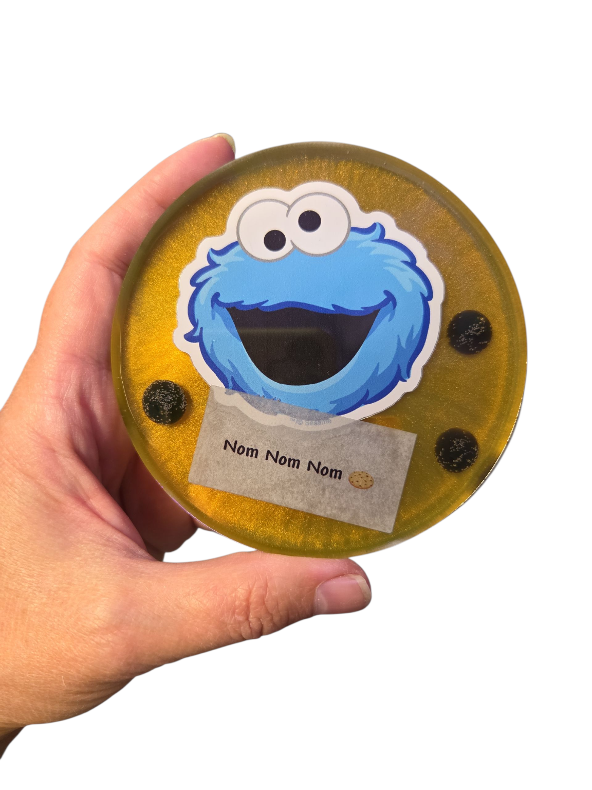 Cookie Monster (Drink coaster)