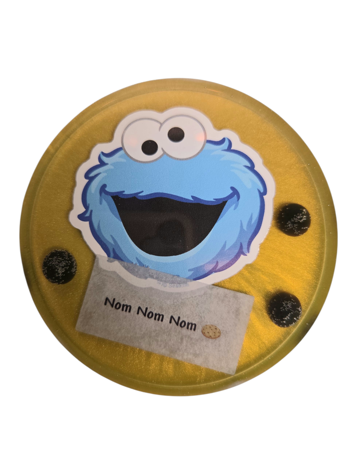 Cookie Monster (Drink coaster)