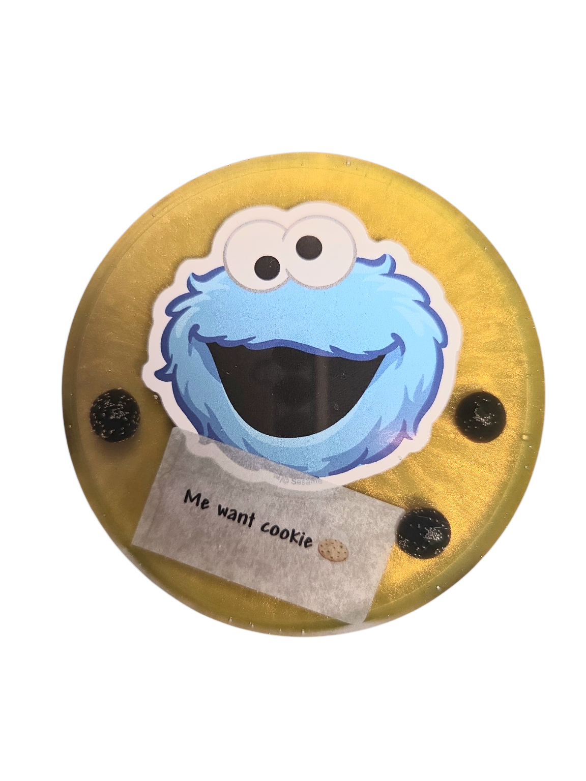 Cookie Monster (Drink coaster)