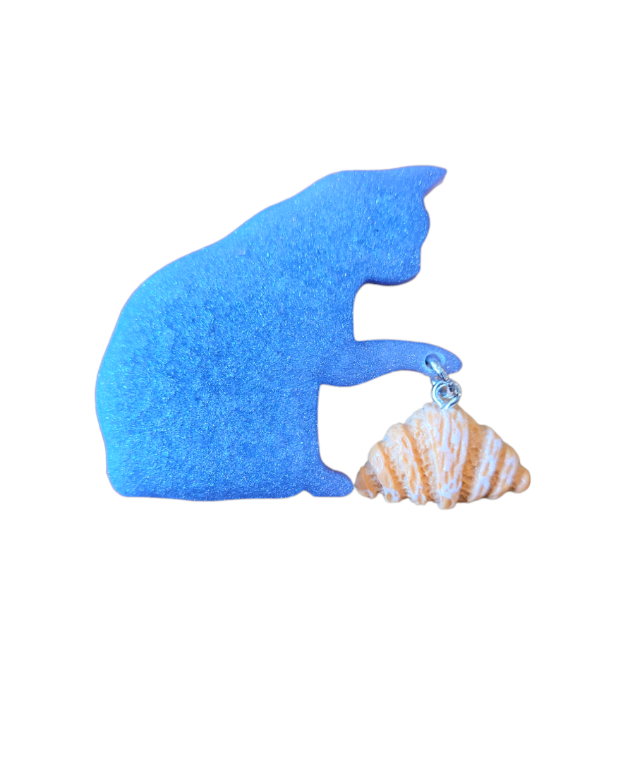 Cat with croissant (Magnet)