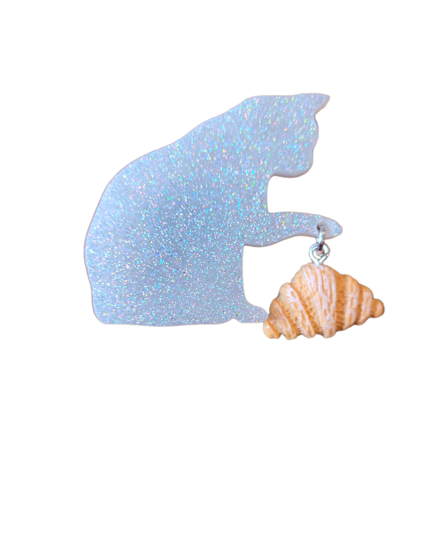 Cat with croissant (Magnet)