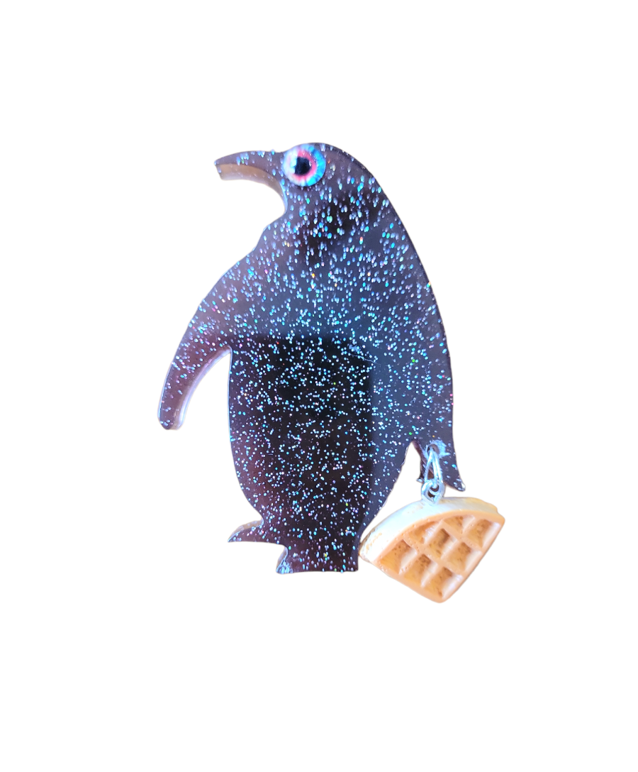 Penguin waffle thief (Magnet)