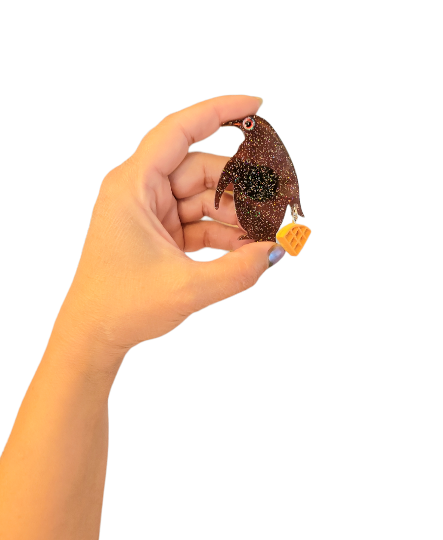 Penguin waffle thief (Magnet)