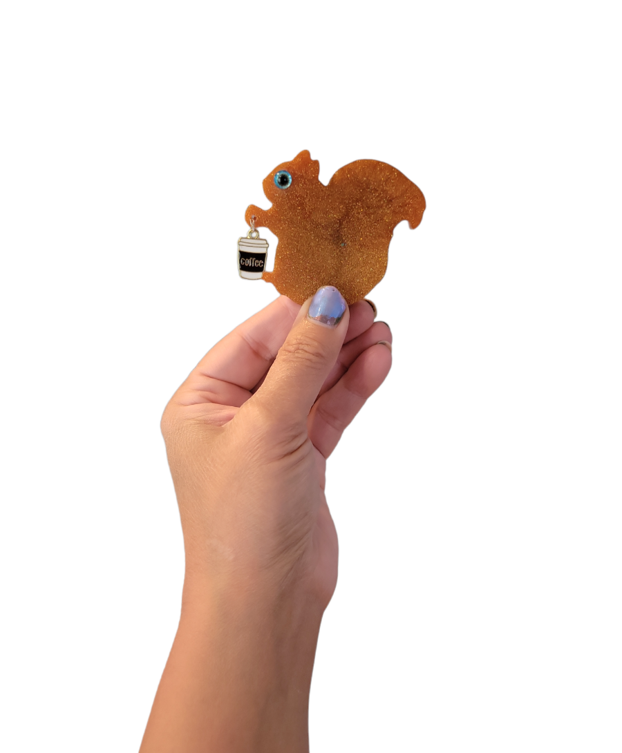 Caffeinated squirrel (Magnet)