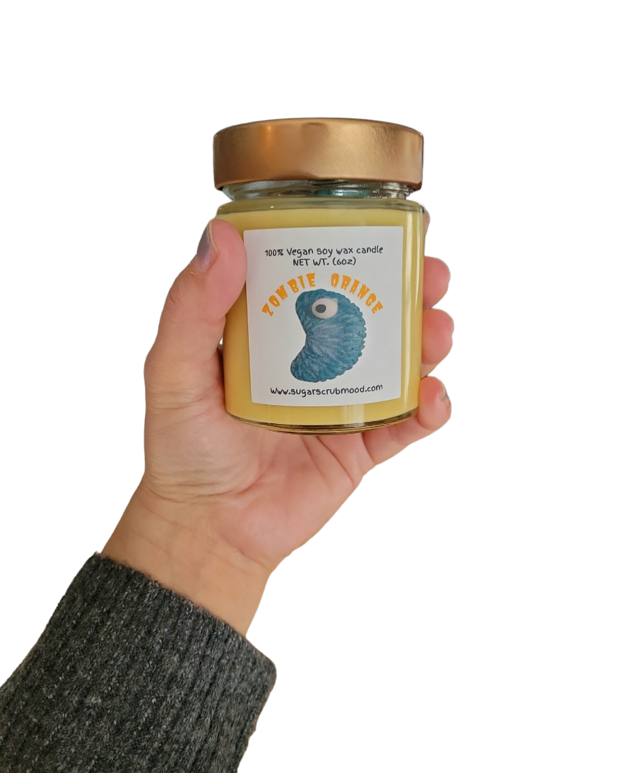 Zombie Orange Candle