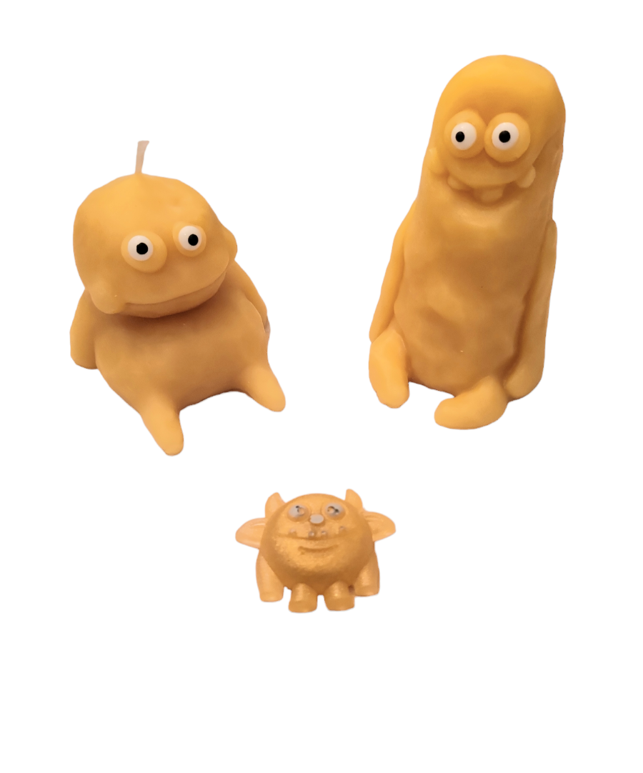 Monster candles & magnet