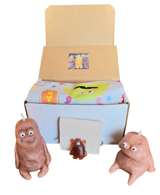 Monster candles & magnet