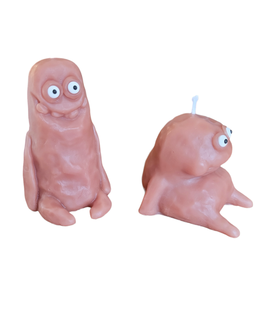 Monster candles & magnet