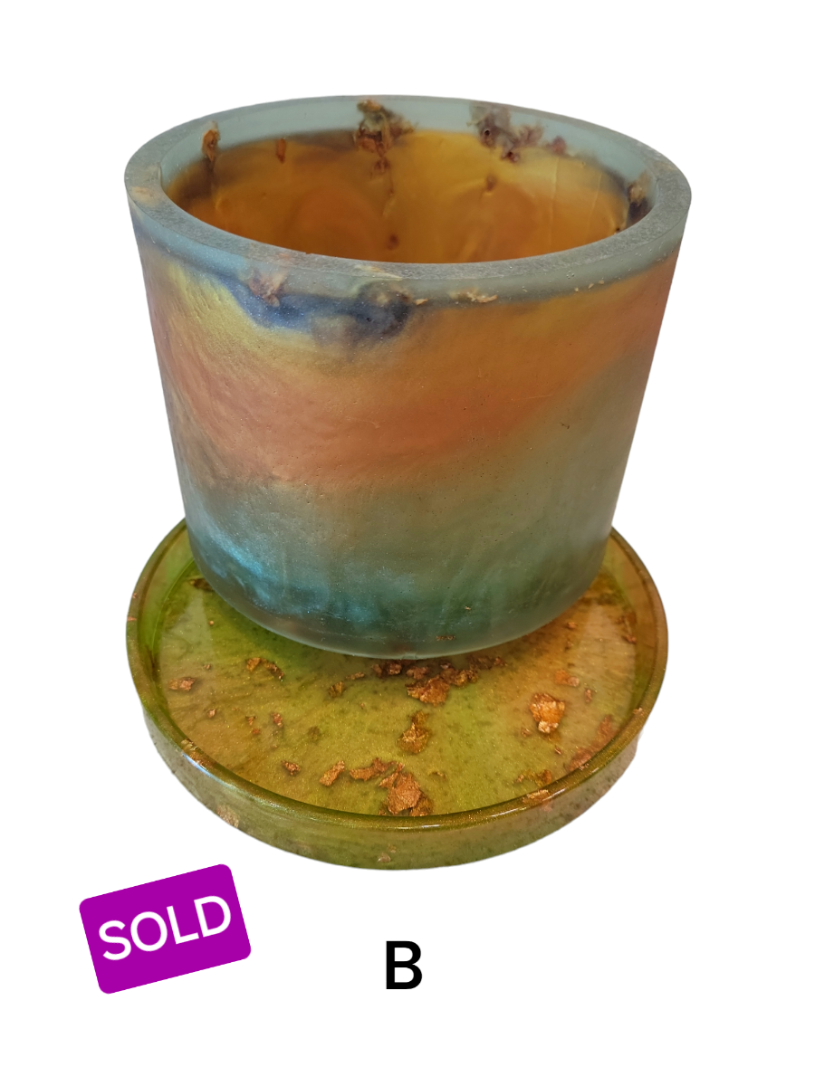 Pot & drainage tray (Plant cycle)