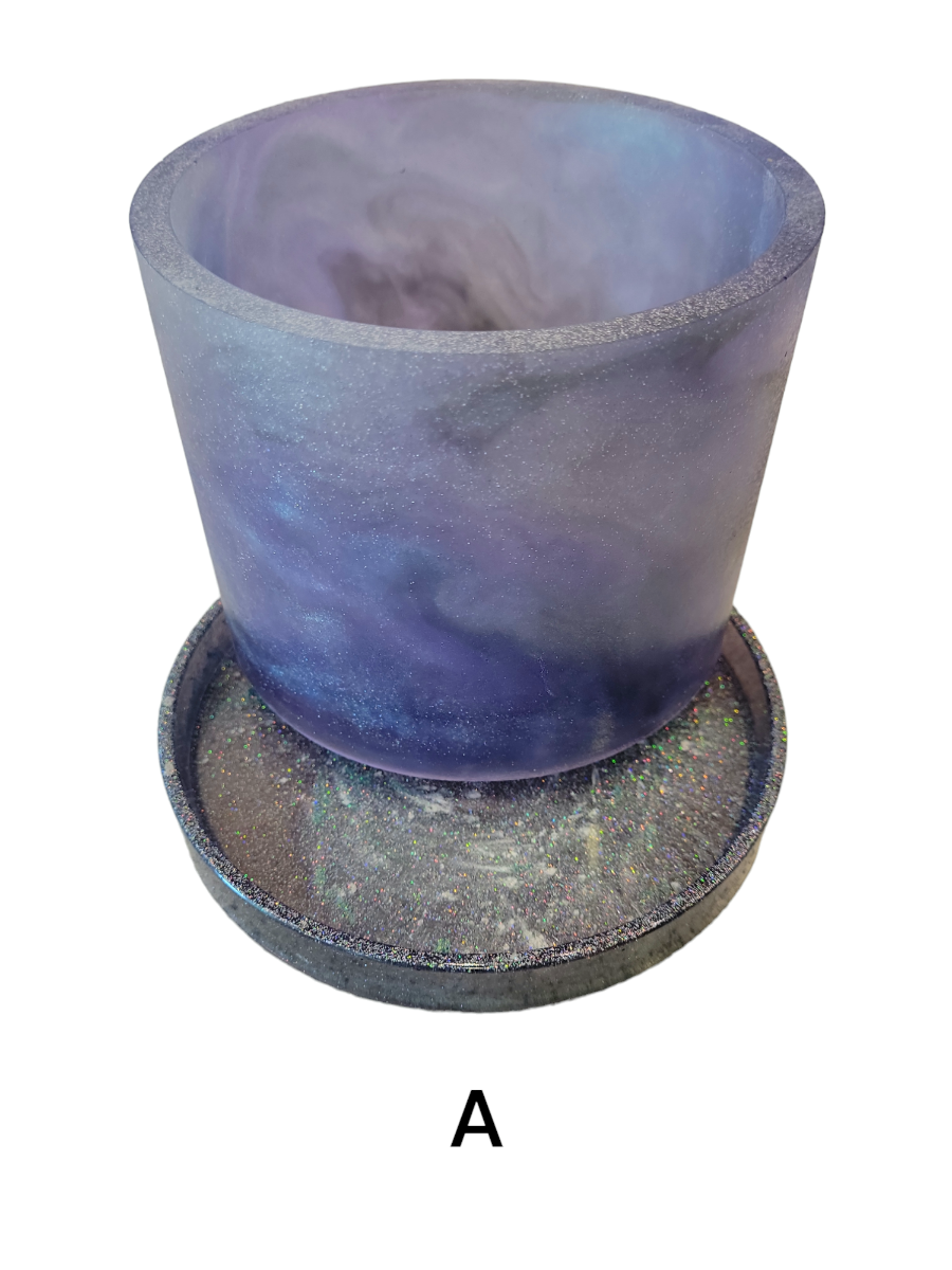 Pot & drainage tray (Galaxy)