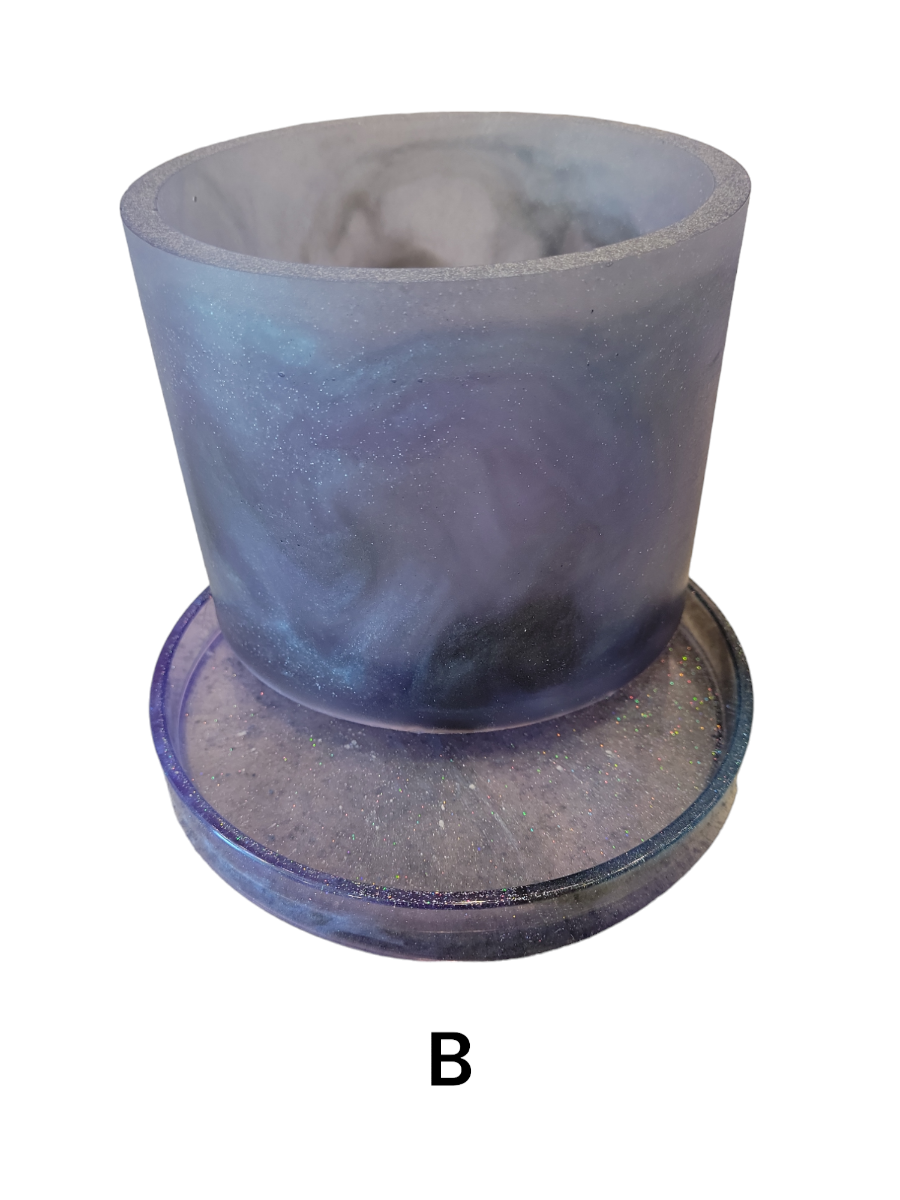 Pot & drainage tray (Galaxy)