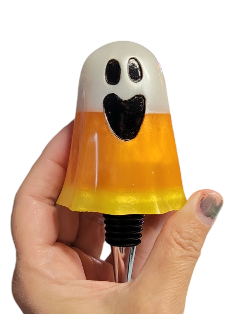 Wine stopper (Candy corn ghost)