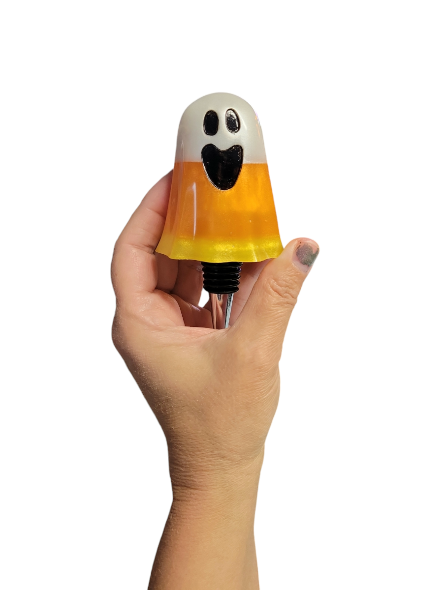 Wine stopper (Candy corn ghost)