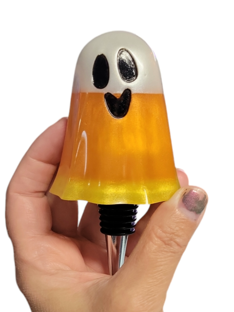 Wine stopper (Candy corn ghost)