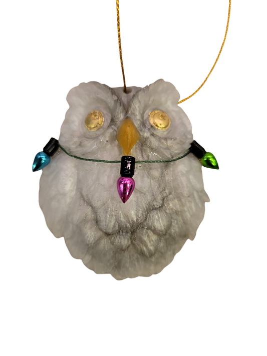 Owl with lights (ornament)