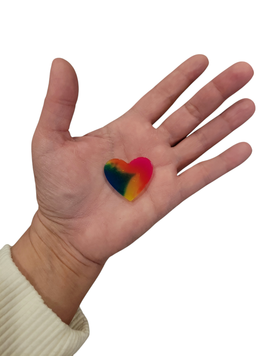 Rainbow tie dye (mini magnet)