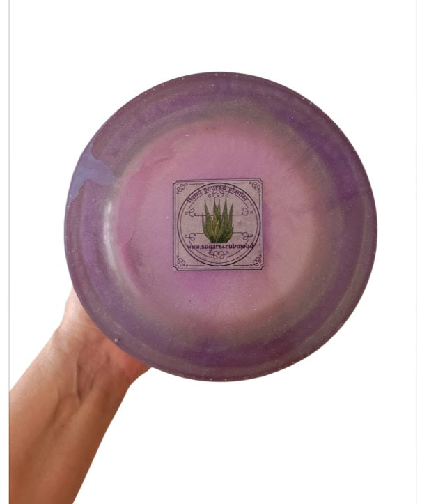 Crystal planter (no holes or drainage tray)