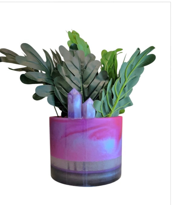 Crystal planter (no holes or drainage tray)