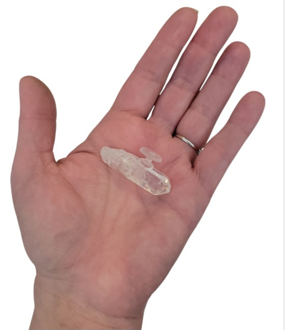 Quartz crystal (croc charm)