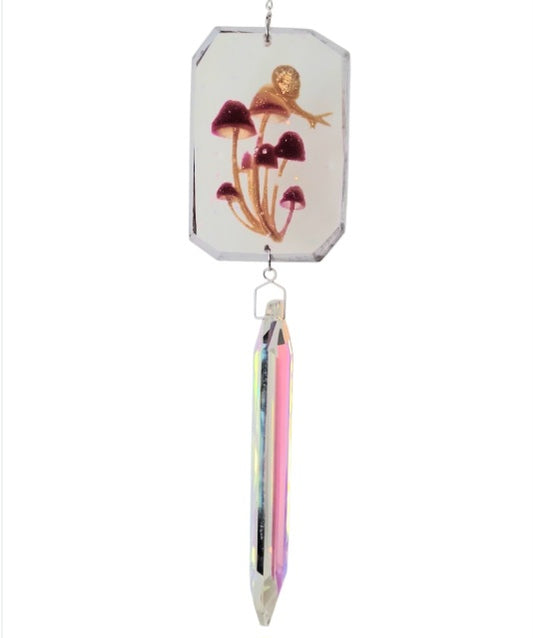 Suncatcher (Snail & Mushrooms) Large