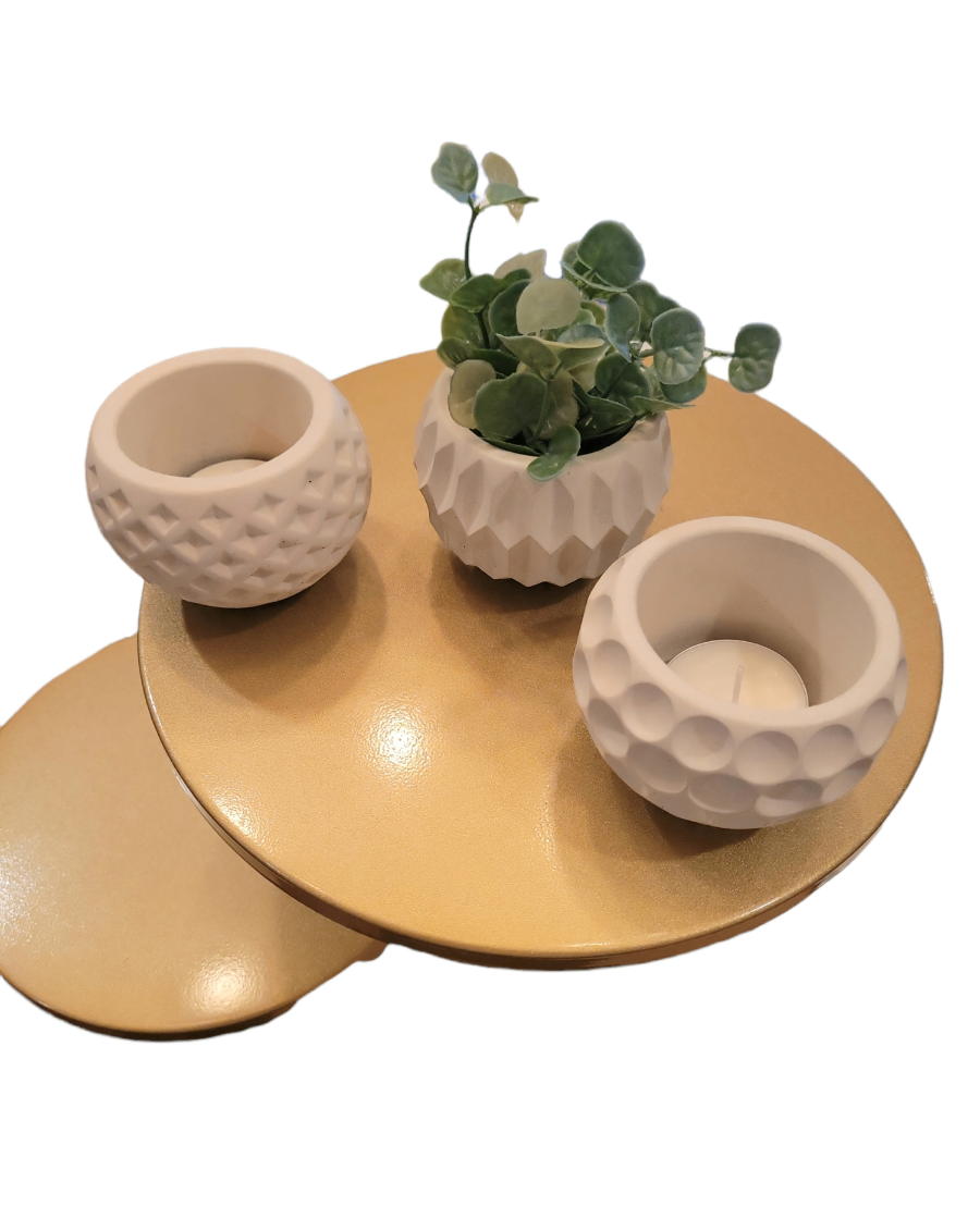 Concrete vessel textured