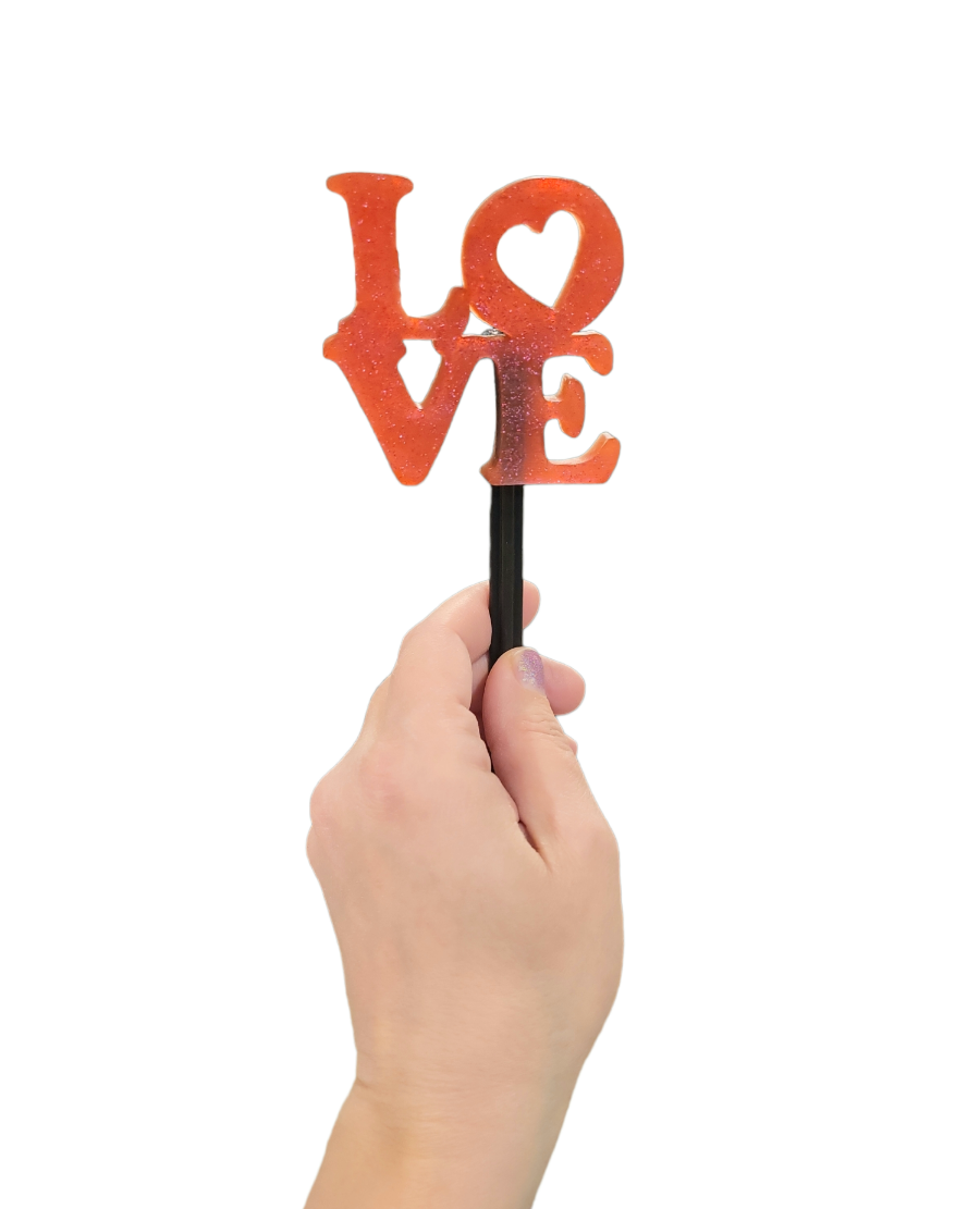 Plant decor stake (Love Sign)