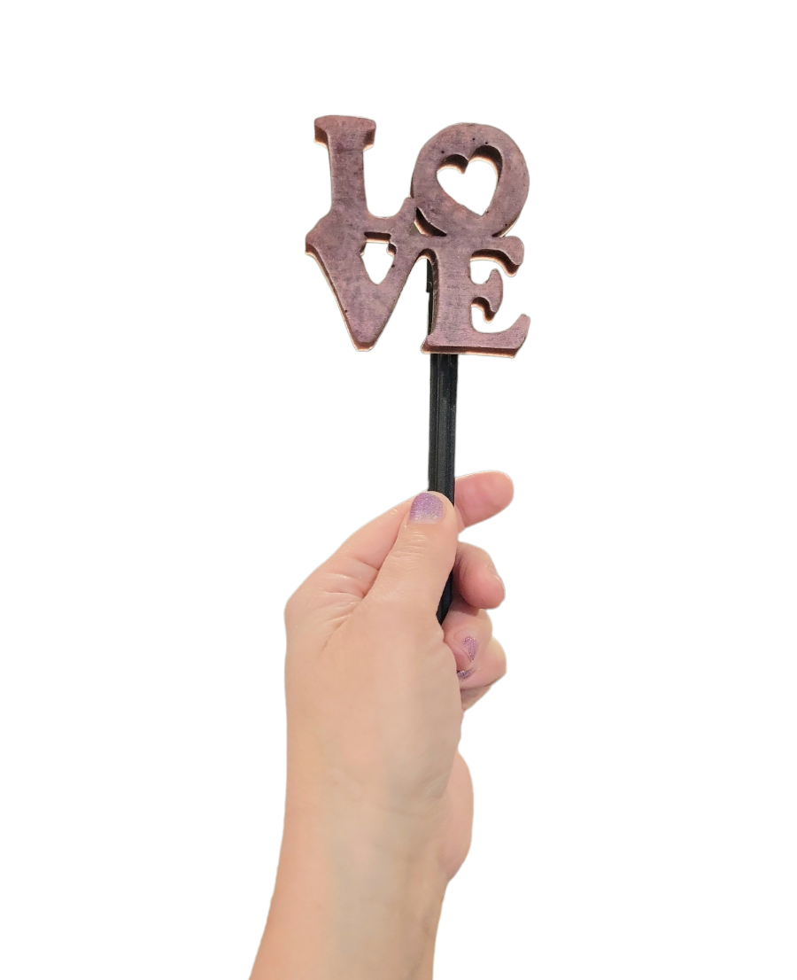 Plant decor stake (Love Sign)