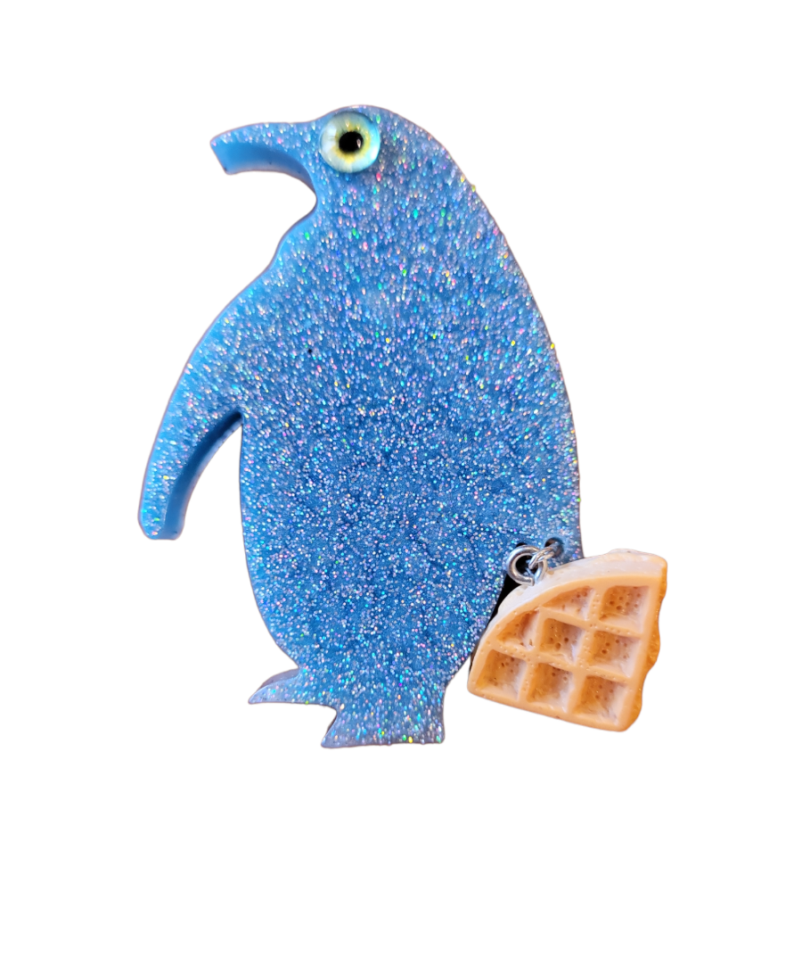 Penguin waffle thief (Magnet)