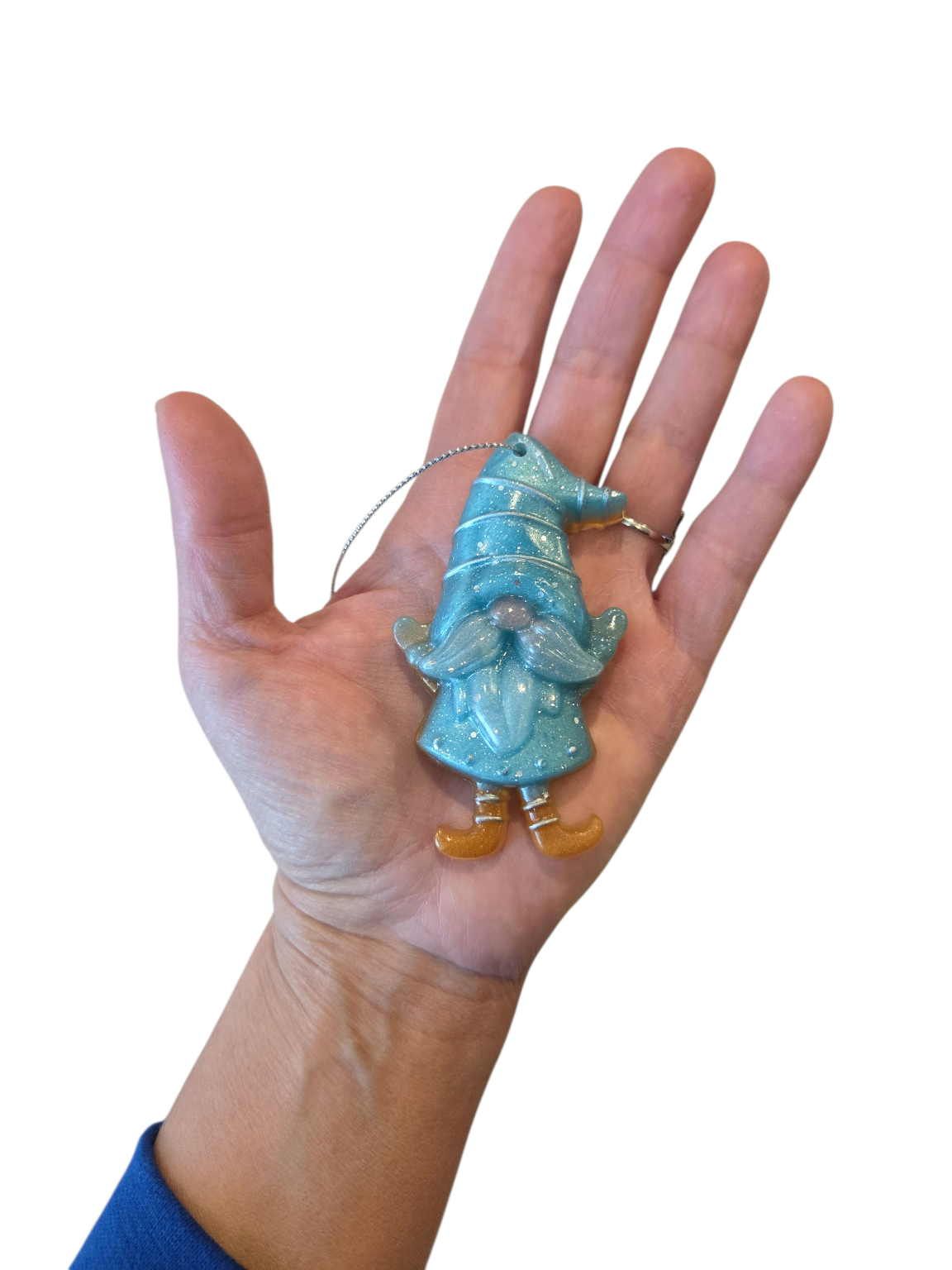 Gnome ornaments (icy blue)