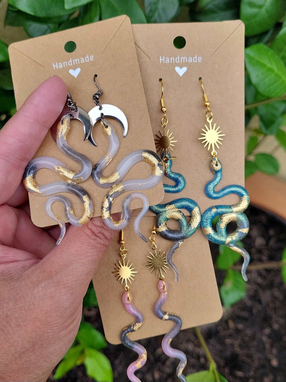 Snake earrings (Glow in the dark)