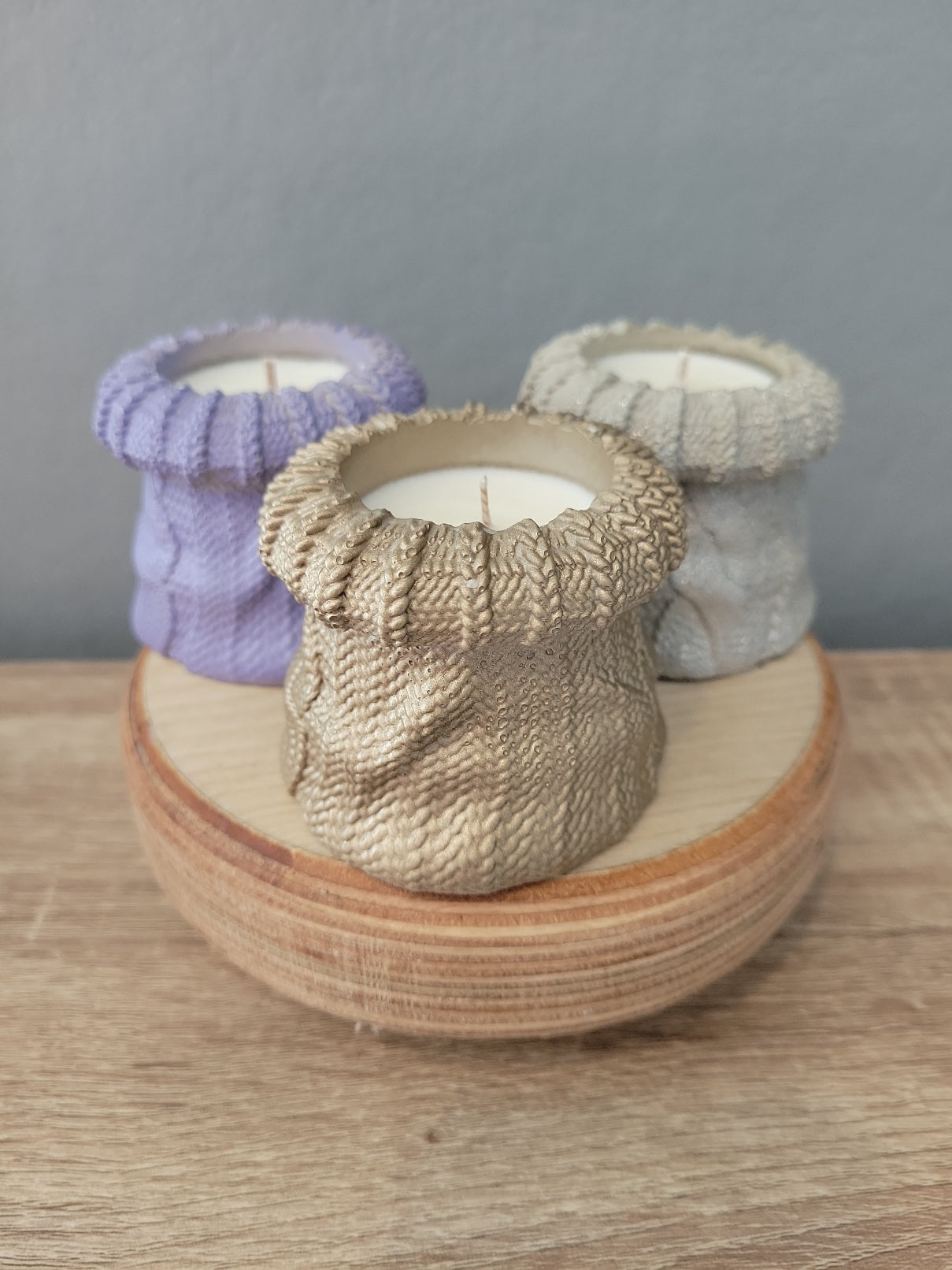 Sweater weather (concrete candles)