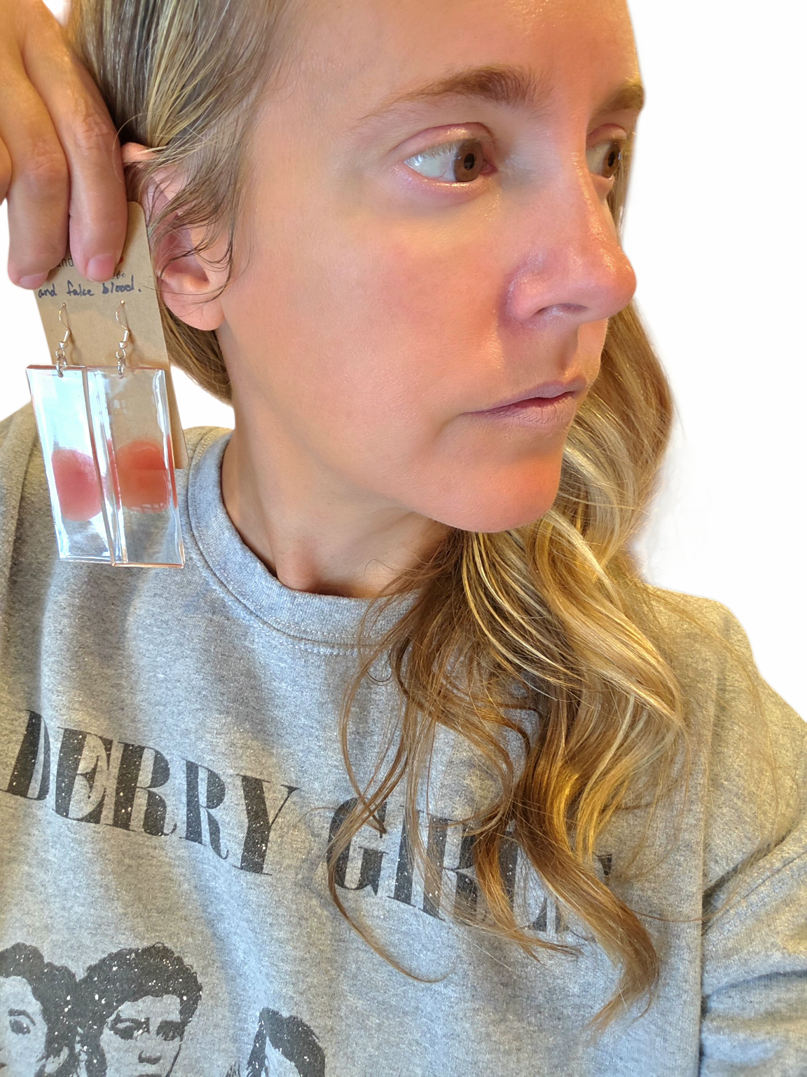 Blood slide earrings (Dexter inspired)