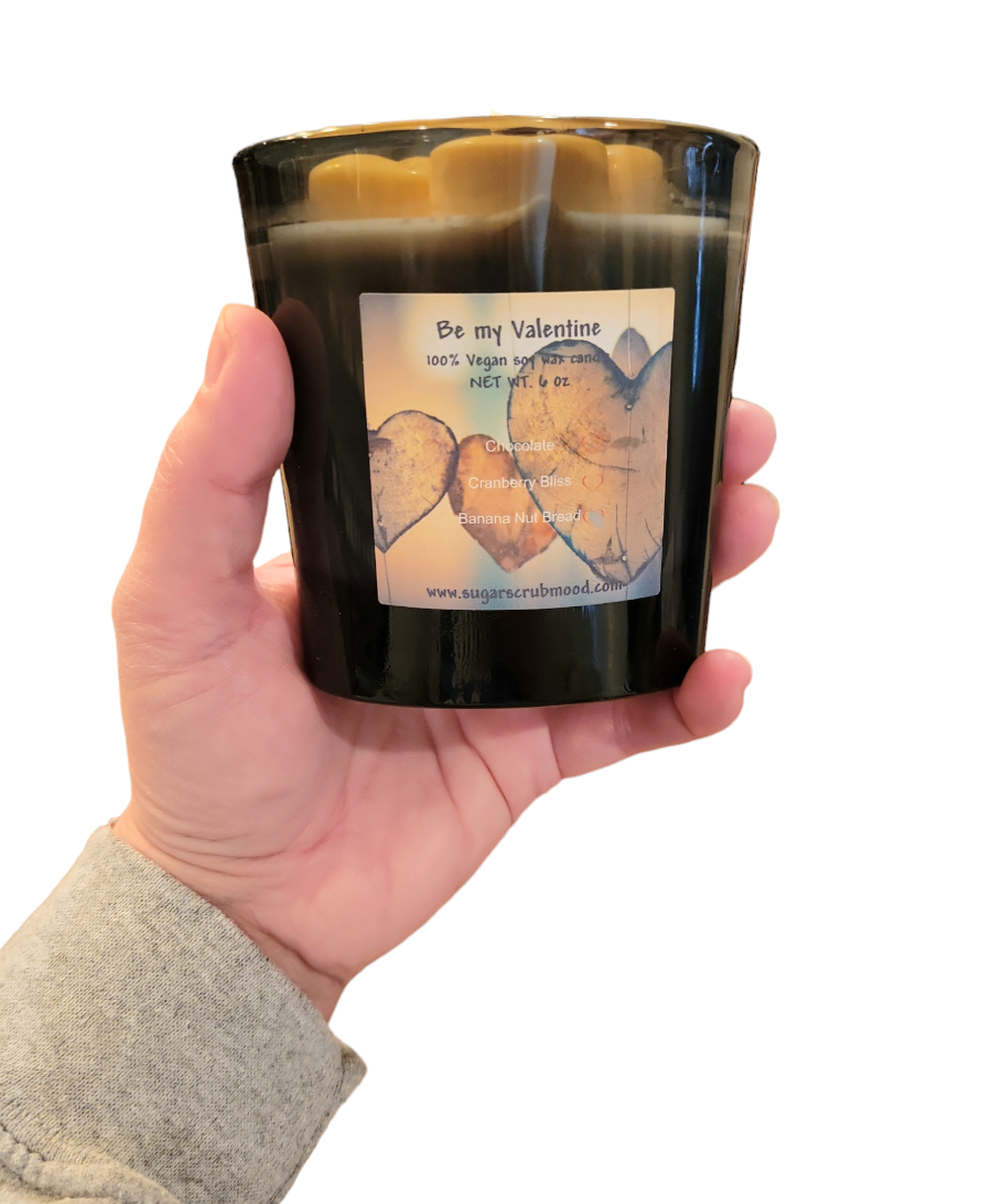 Valentine candle (Banana nut bread)