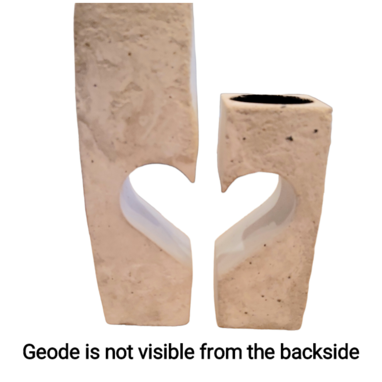 Heart & geode tea light holders