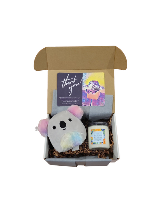 Squishmallow plush & candle